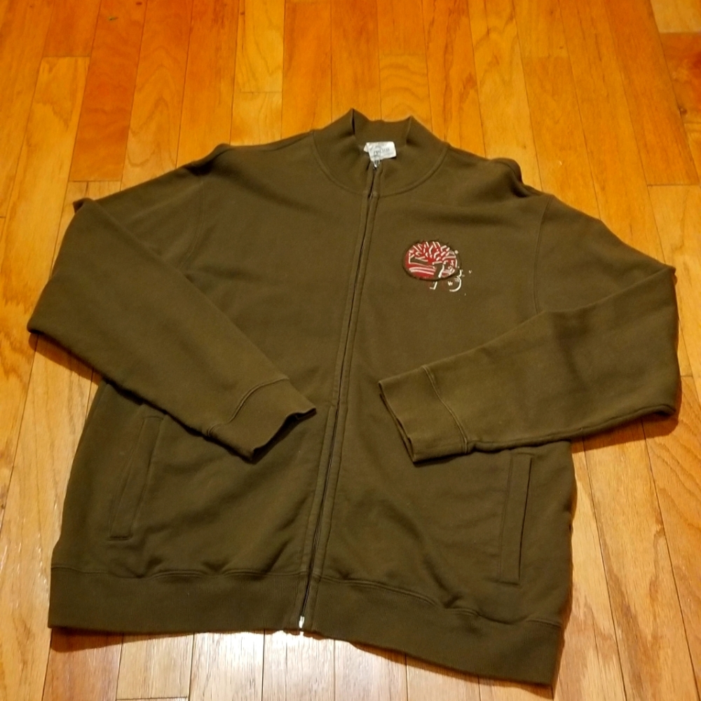 Vintage Men's Timberland Dark Brown Maple Sweatshirt XXL